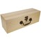 WE Games Wooden Storage Box, Walnut Stained Burnt Wood Finish